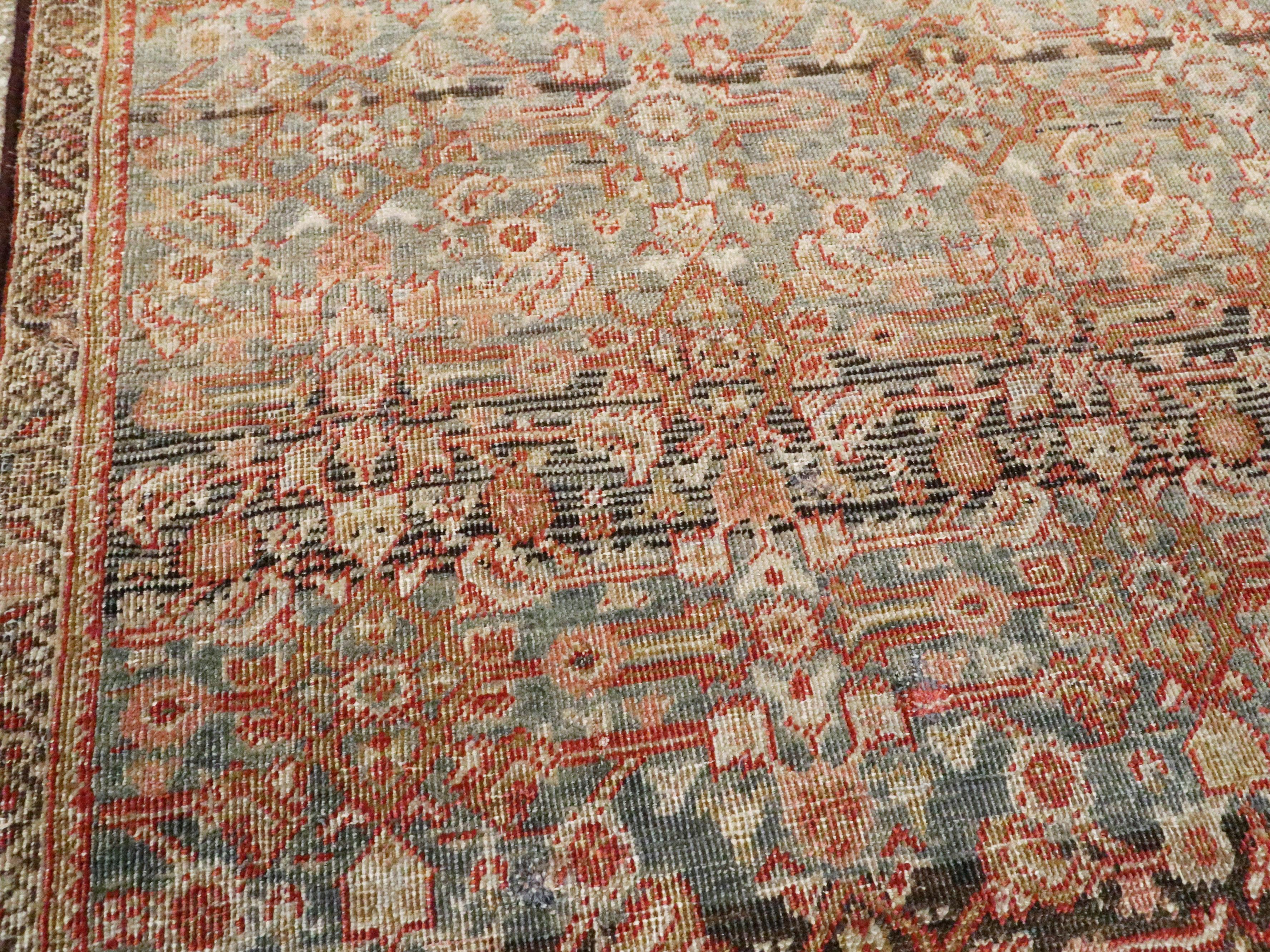 19th Century Antique Persian Fereghan Rug For Sale