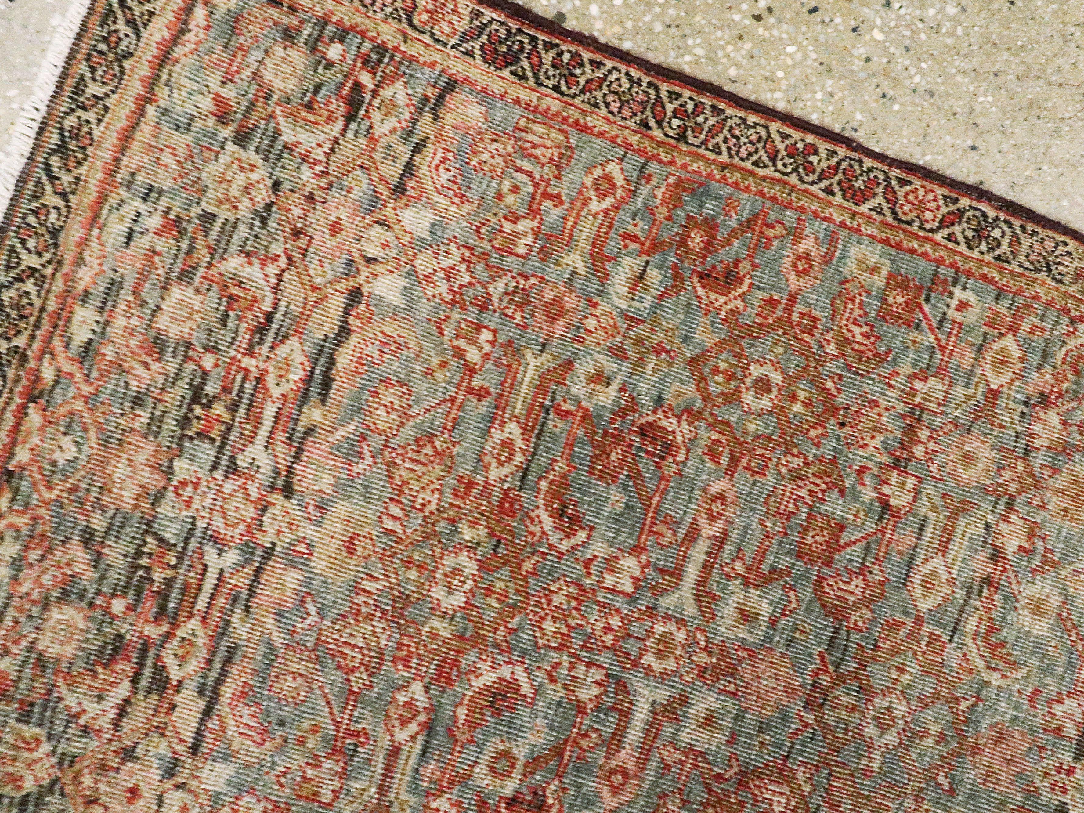 Wool Antique Persian Fereghan Rug For Sale