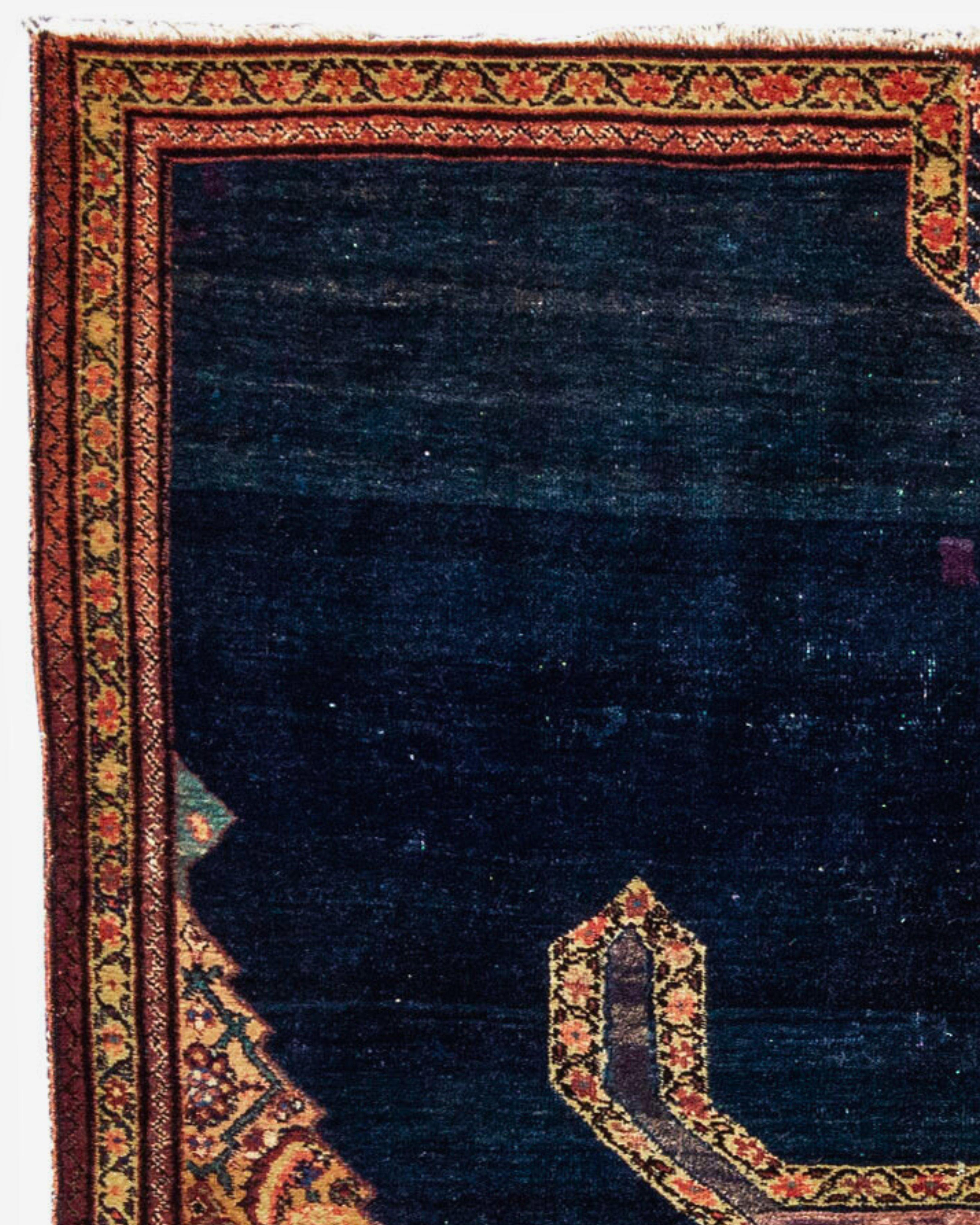 Perse Couverture de selle persane ancienne de type Fereghan, fin du 19ème siècle en vente