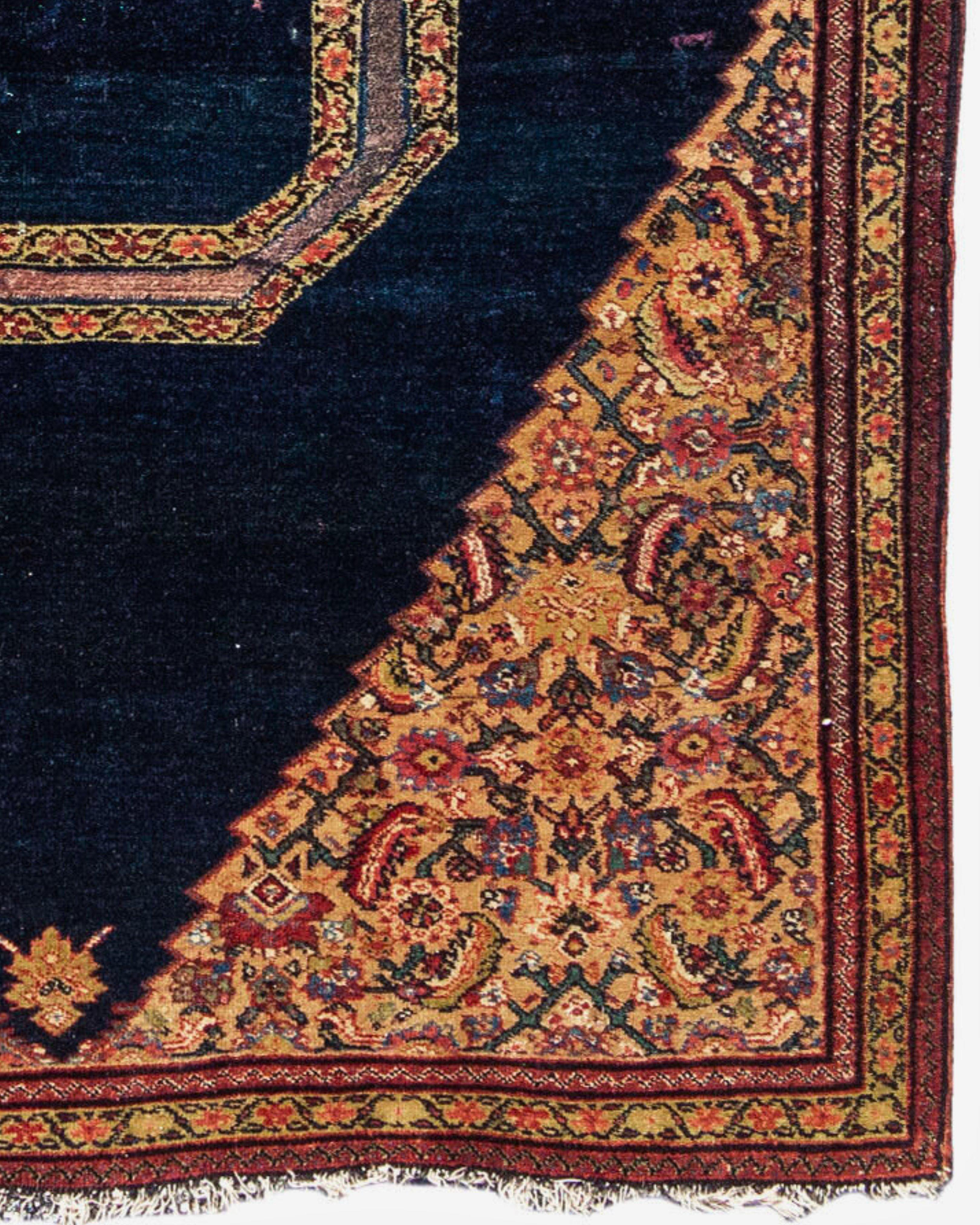 Noué à la main Couverture de selle persane ancienne de type Fereghan, fin du 19ème siècle en vente