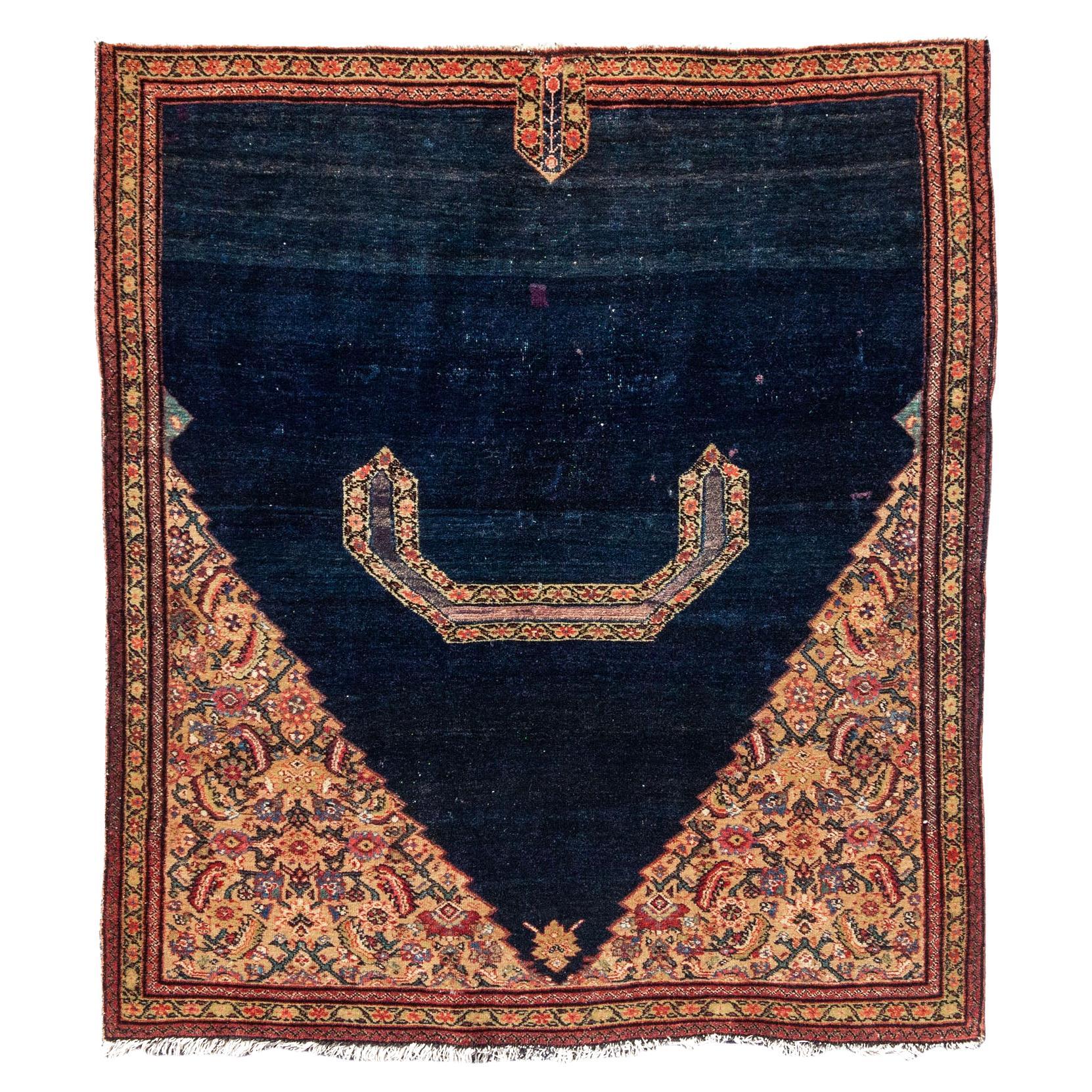 Antique Persian Fereghan Saddle Cover, Late 19th Century For Sale