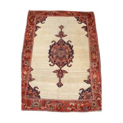 Alfombra persa antigua Fereghan Sarouk, Siglo XIX
