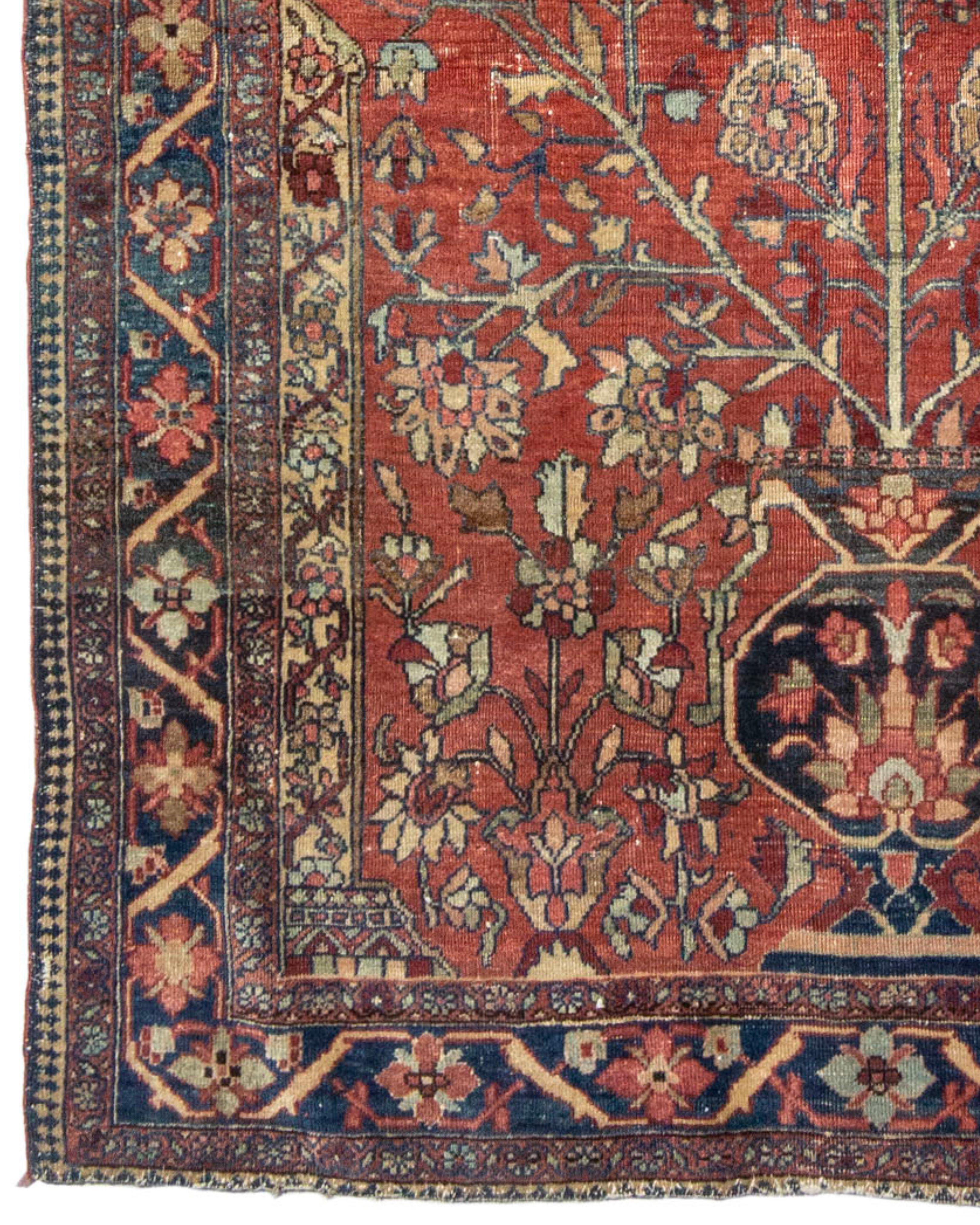 Noué à la main Ancien tapis persan Fereghan Sarouk, fin du 19e siècle en vente