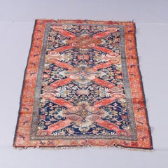 Antique Persian Figural Kuba Dragon Oriental Wool Rug, circa 1910