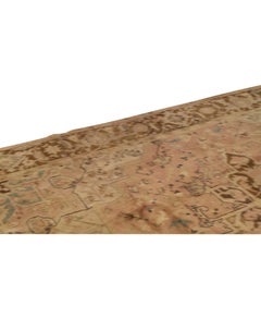 Antique Persian Fine Traditional Handwoven Luxury Wool Brown Rug