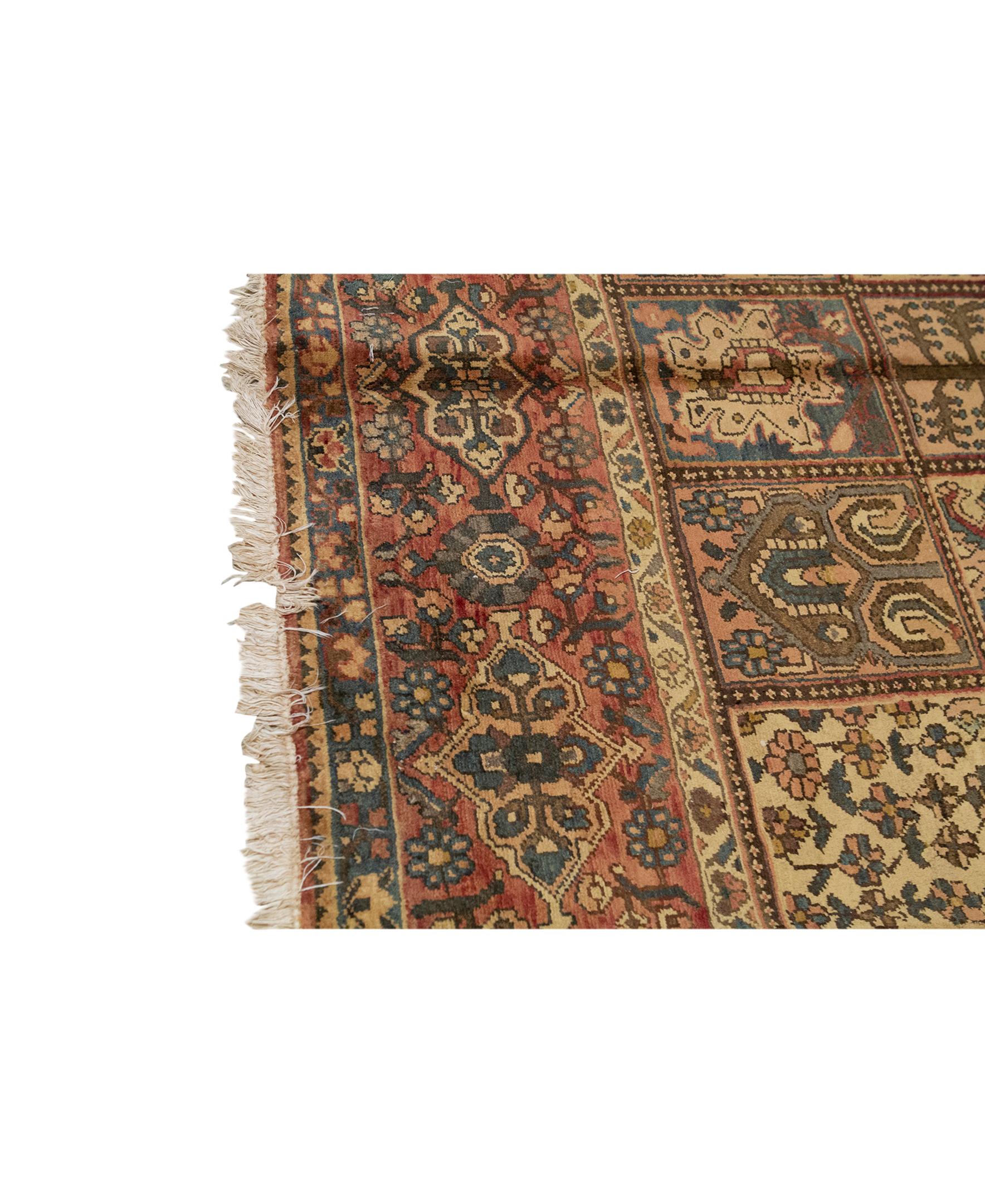 Other  Antique Persian fine Traditional Handwoven Luxury Wool Multi Rug For Sale