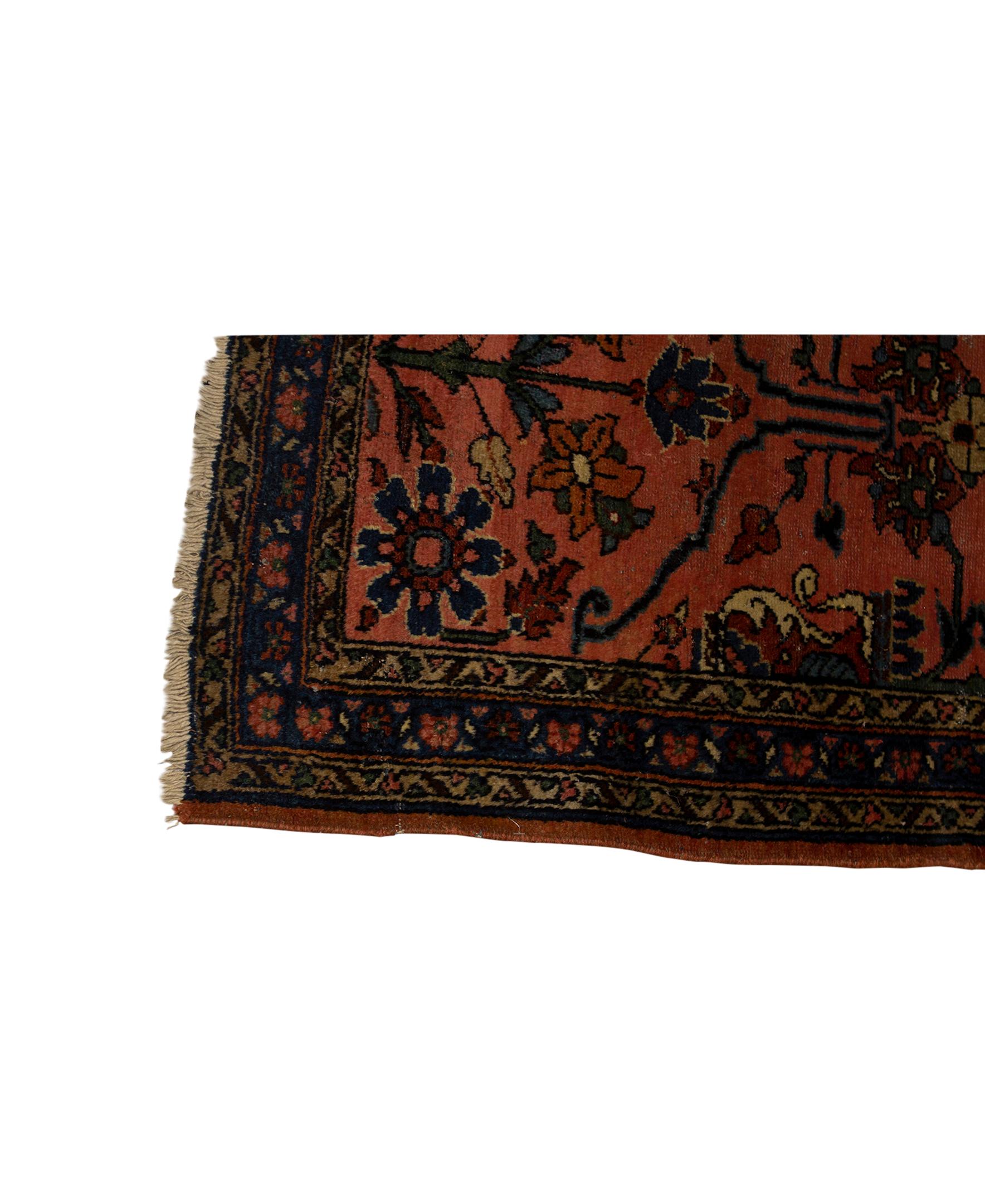 Heriz Serapi  Antique Persian fine Traditional Handwoven Luxury Wool Multi Rug For Sale