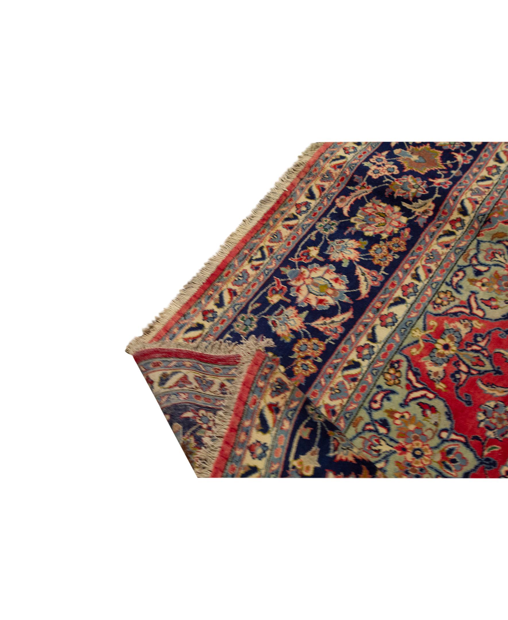 Kashan Antique Persian Fine en vente