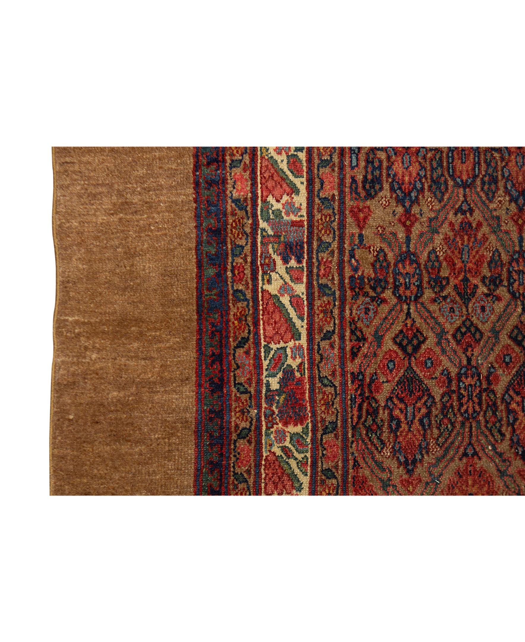 Other   Antique Persian Fine Traditional Handwoven Luxury Wool Multi Rug For Sale