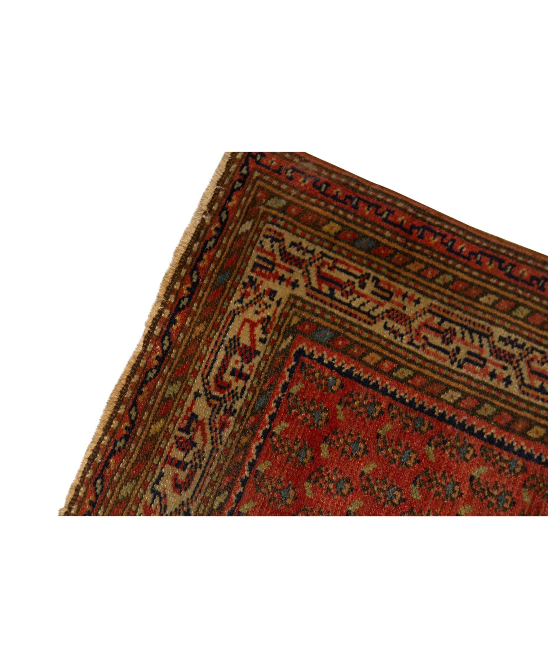 Other   Antique Persian Fine Traditional Handwoven Luxury Wool Multi Rug For Sale