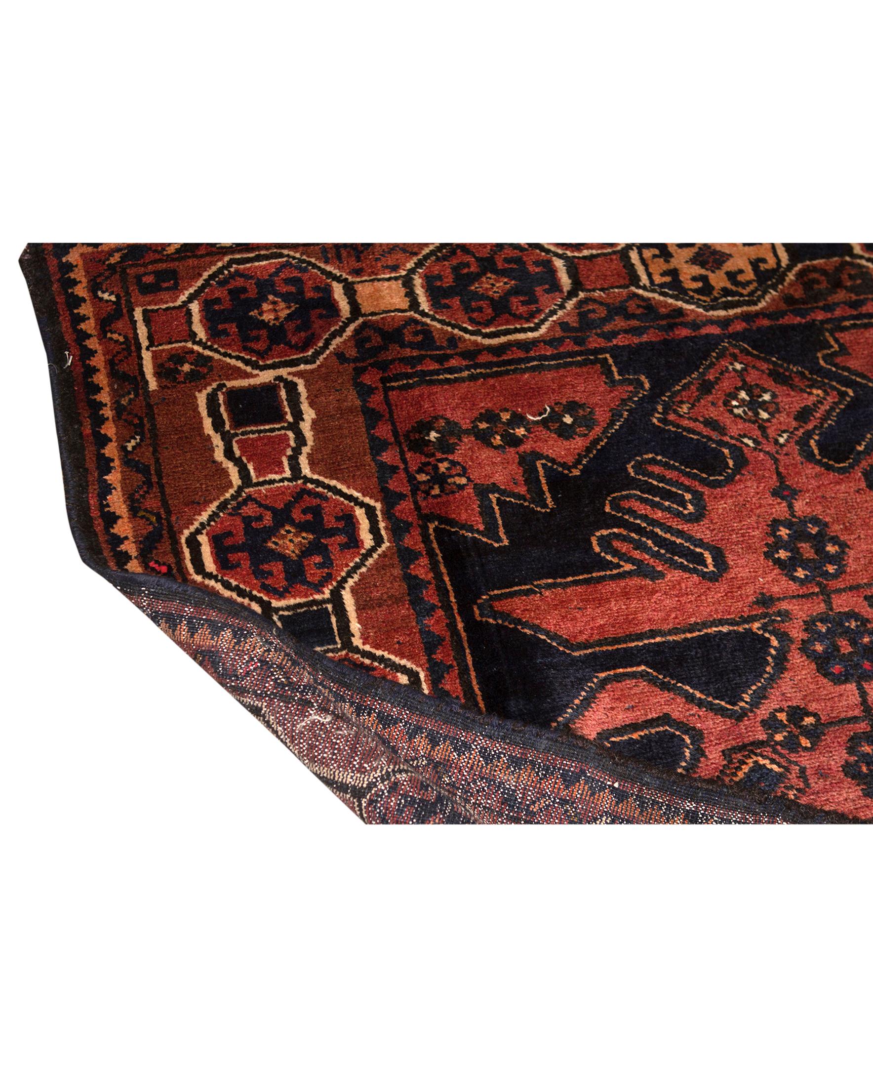 Other   Antique Persian Fine Traditional Handwoven Luxury Wool Rust Rug For Sale