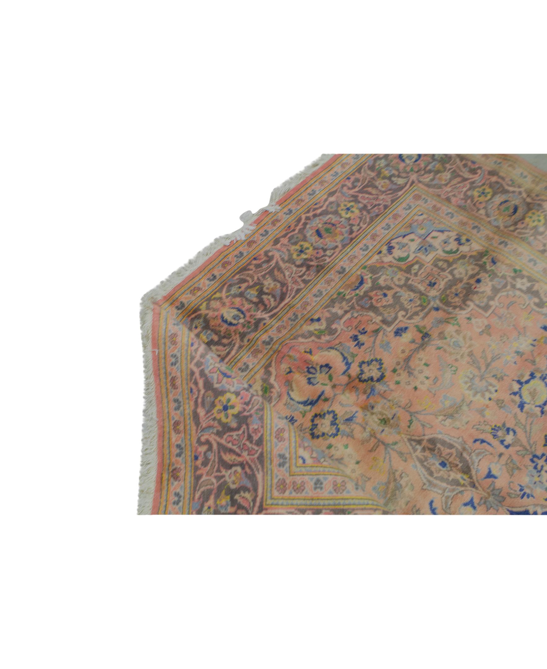Hand-Woven  Antique Persian fine Traditional Handwoven Luxury Wool Rug For Sale