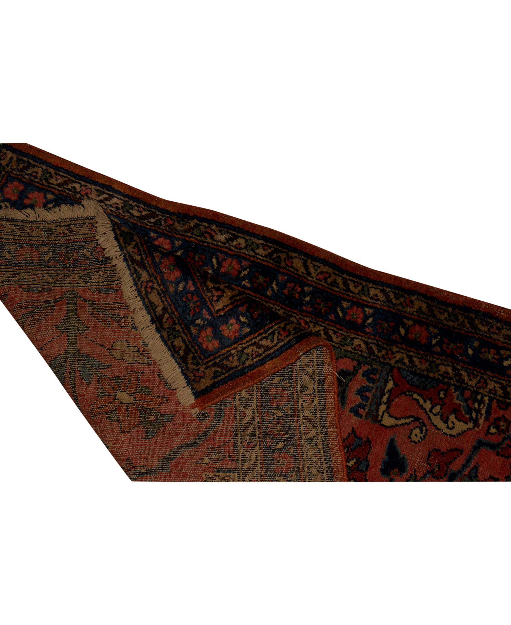 Hand-Woven  Antique Persian fine Traditional Handwoven Luxury Wool Multi Rug For Sale