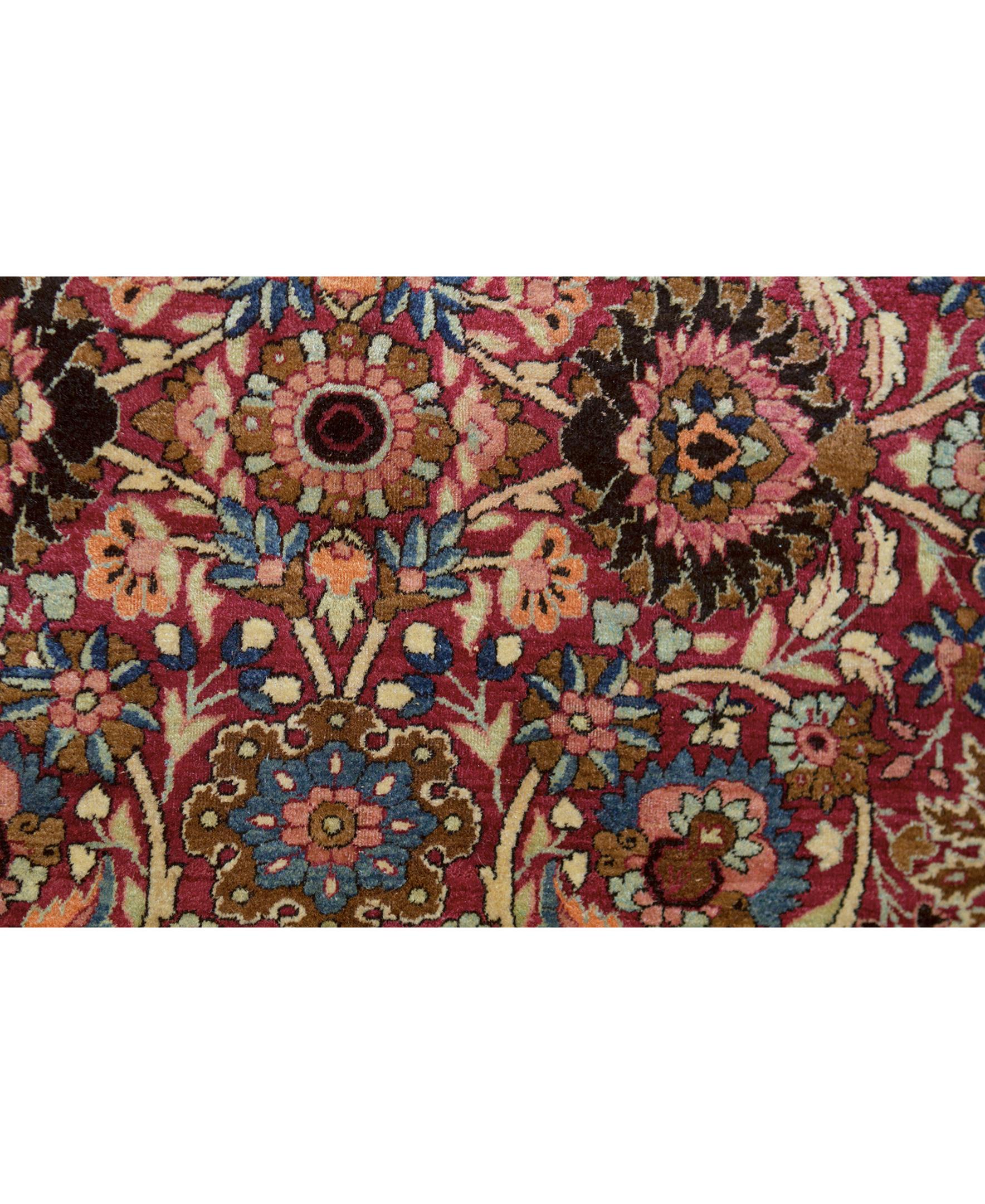 Hand-Woven   Antique Persian Fine Traditional Handwoven Luxury Wool Multi Rug For Sale
