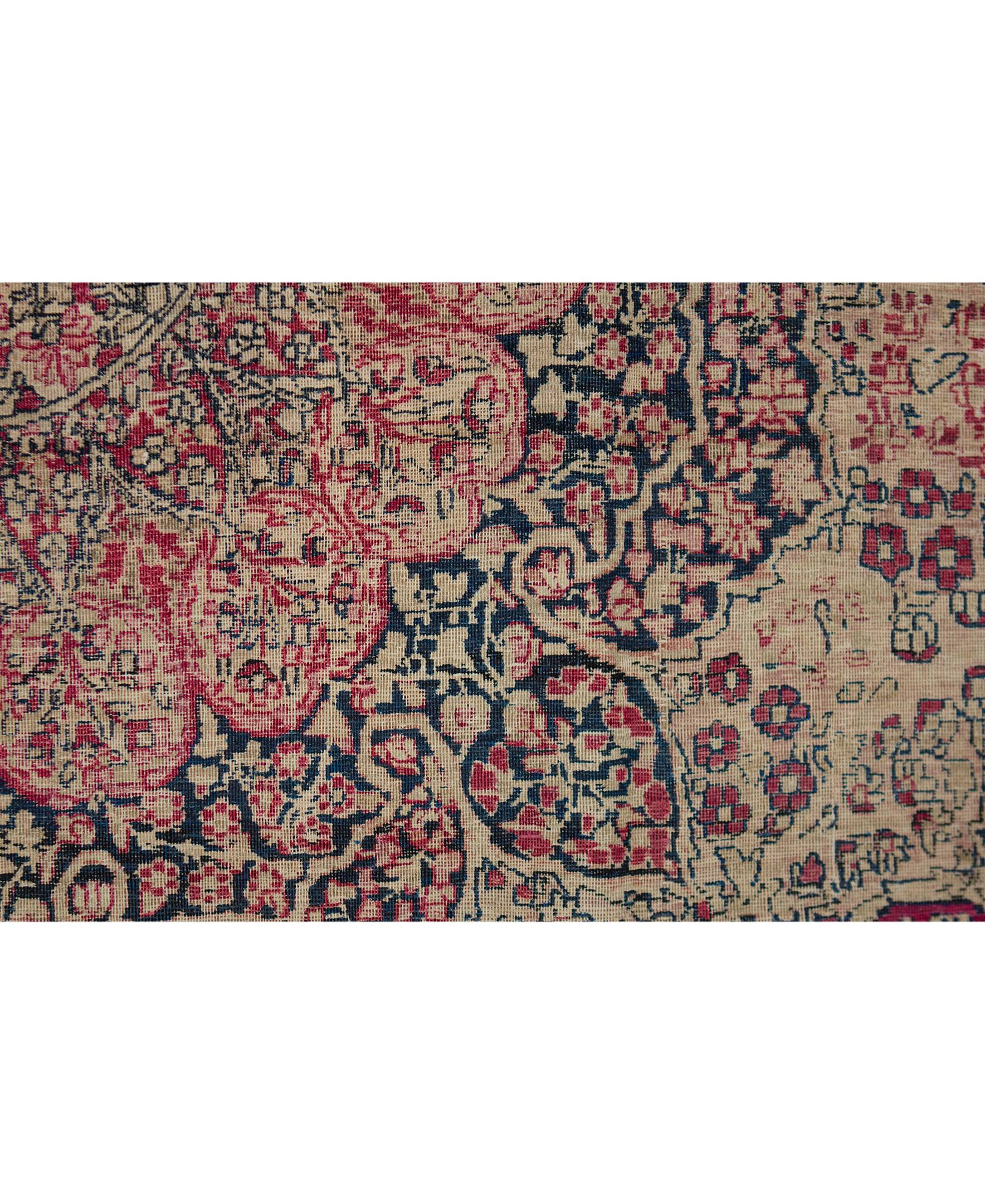 Hand-Woven   Antique Persian Fine Traditional Handwoven Luxury Wool Beige Rug For Sale