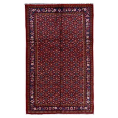Antique Persian fine Traditional Handwoven Luxury Wool Red / Blue Rug