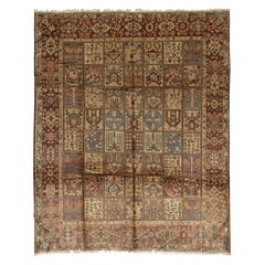  Vintage Persian fine Traditional Handwoven Luxury Wool Multi Rug