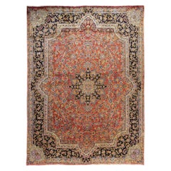Vintage Persian fine Traditional Handwoven Luxury Wool Red Rug