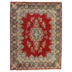 Vintage Persian fine Traditional Handwoven Luxury Wool Red Rug