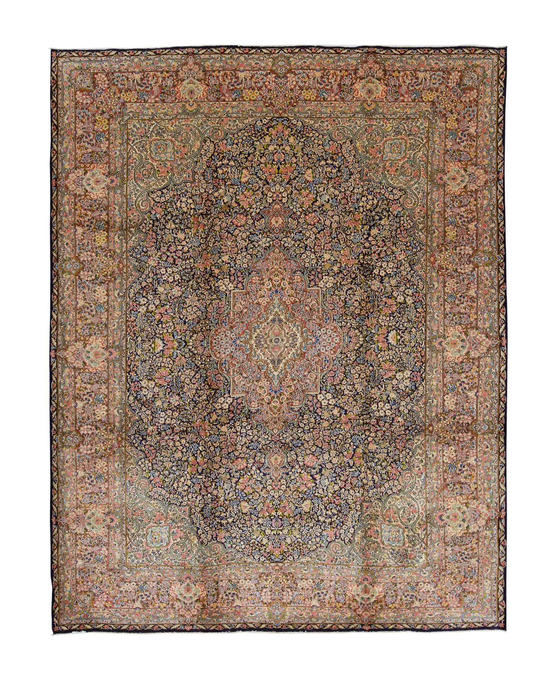   Antique Persian Fine Traditional Handwoven Luxury Wool Multi Rug