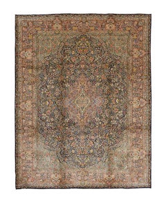 Antique Persian Fine Traditional Handwoven Luxury Wool Multi Rug