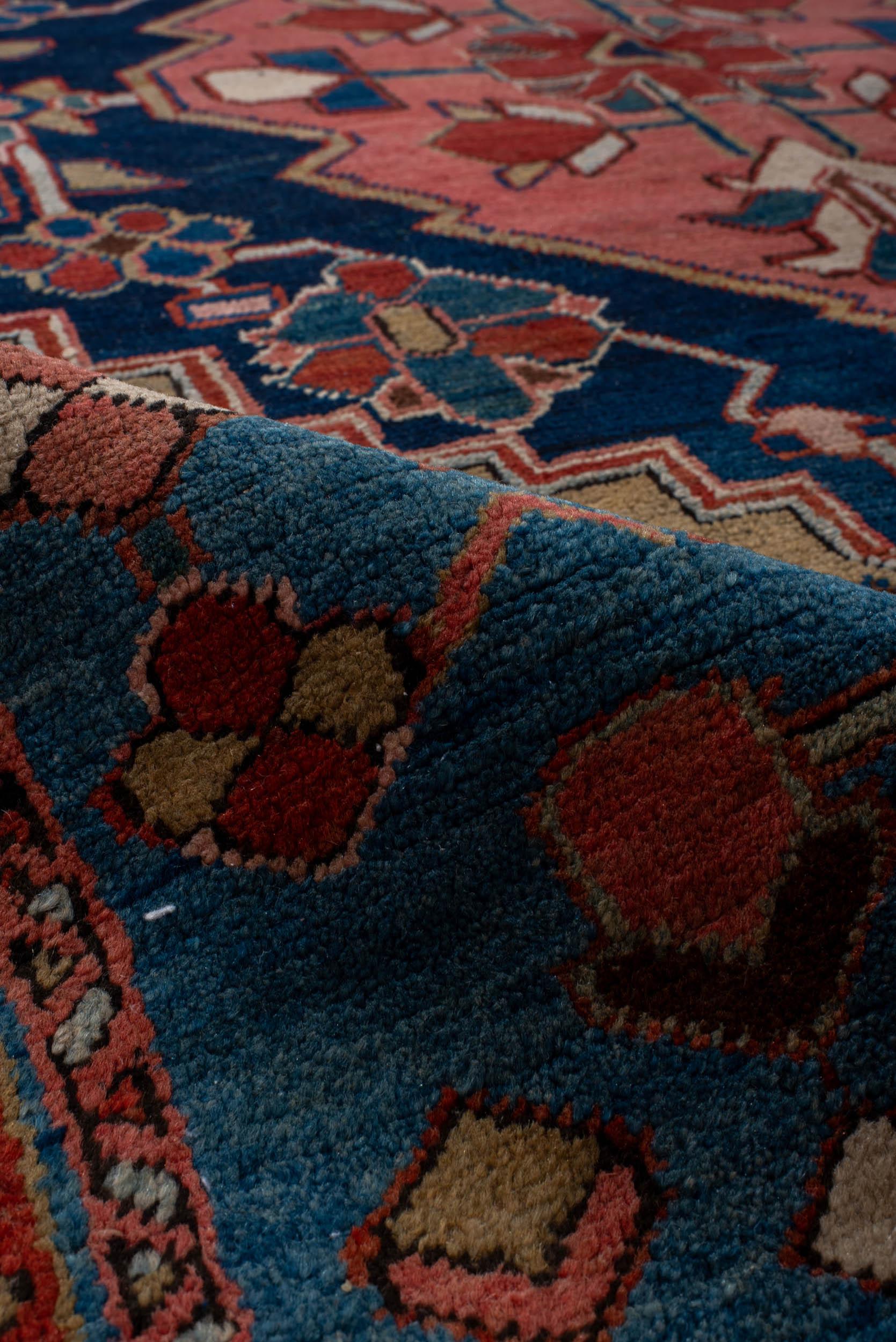 Hand-Woven Antique Persian Fine Heriz Handwoven Luxury Wool Rug 6'-3