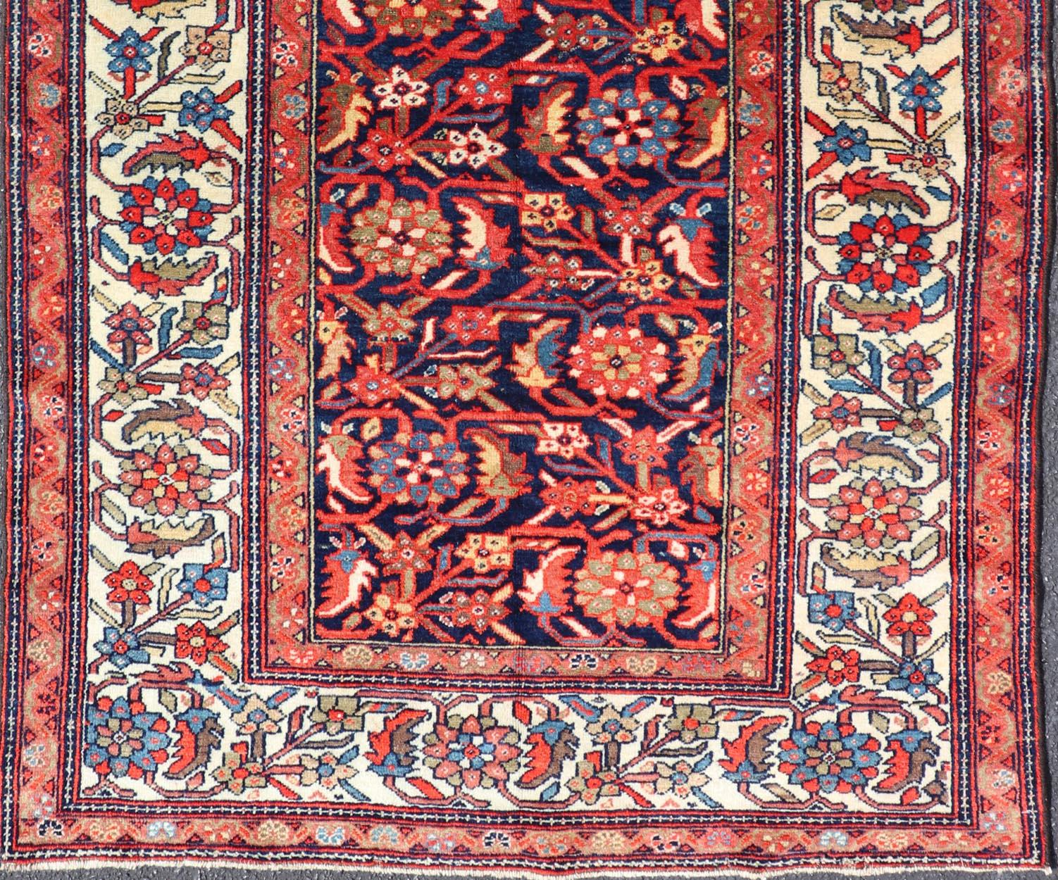 Antiker persischer feiner Malayer-Teppich mit floralem All-Over-Design 4'0 x 6'0 im Angebot 2