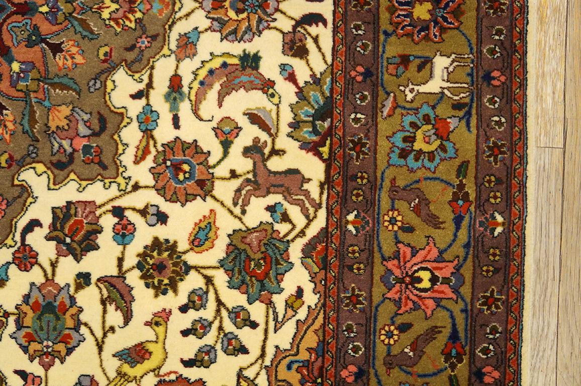 Antique Persian Fine Tabriz In Excellent Condition In New York, NY