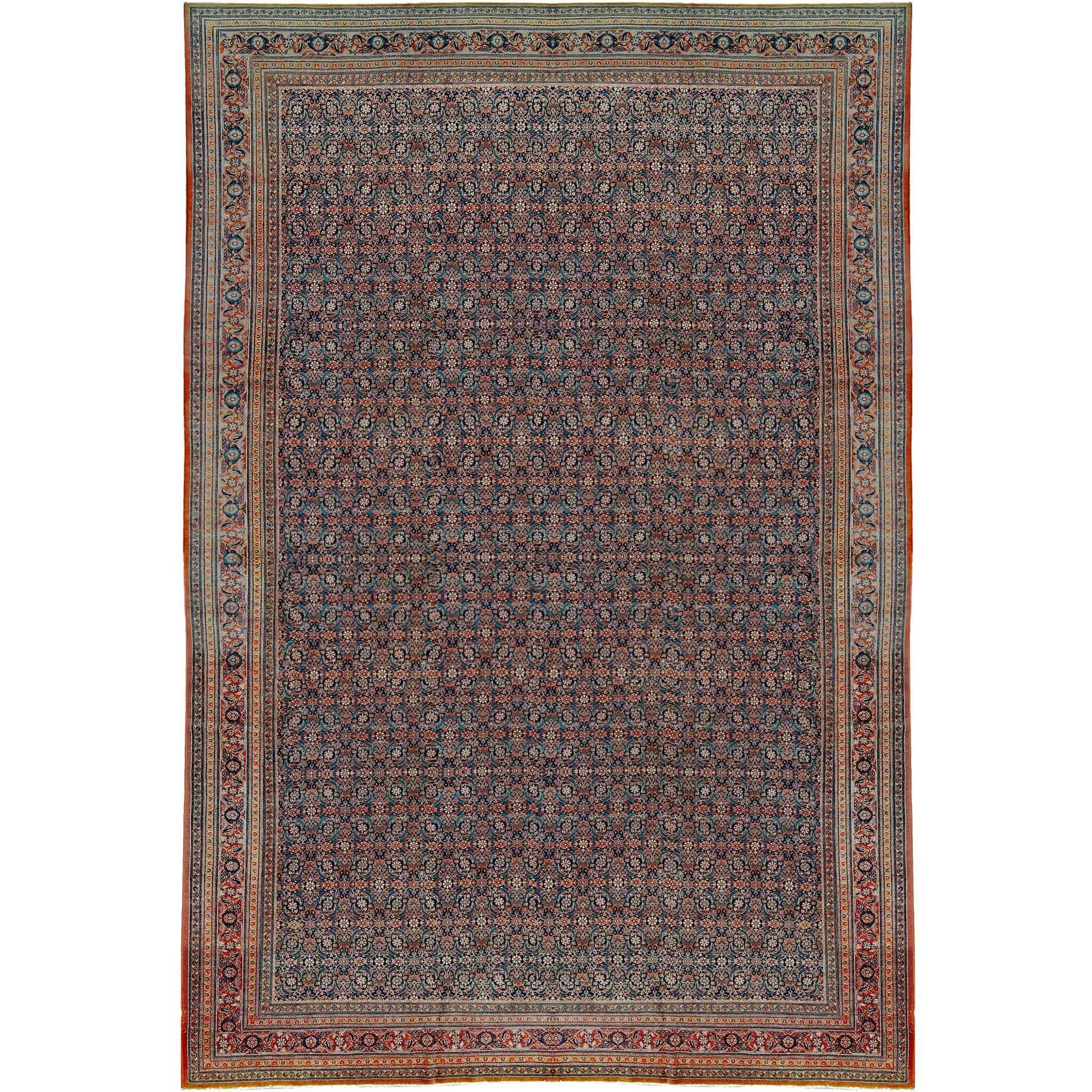 Antique Persian Fine Tabriz Rug, circa 1900 For Sale