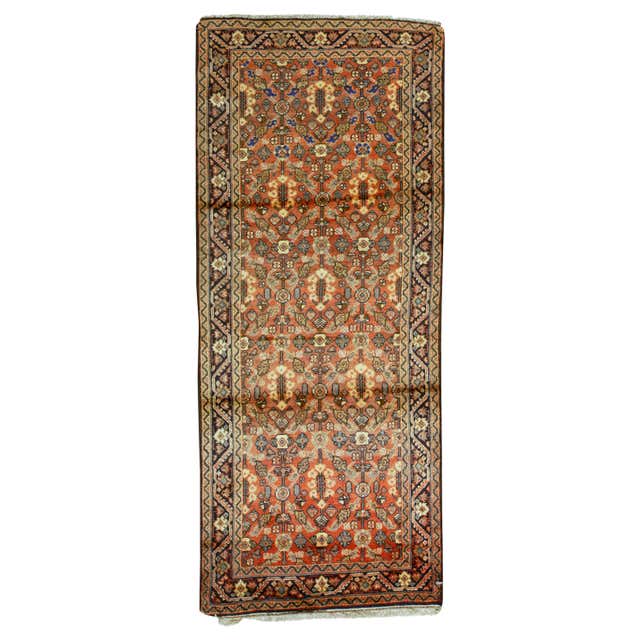 Antique Persian Fine Traditional Handwoven Luxury Wool Rust Rug For ...