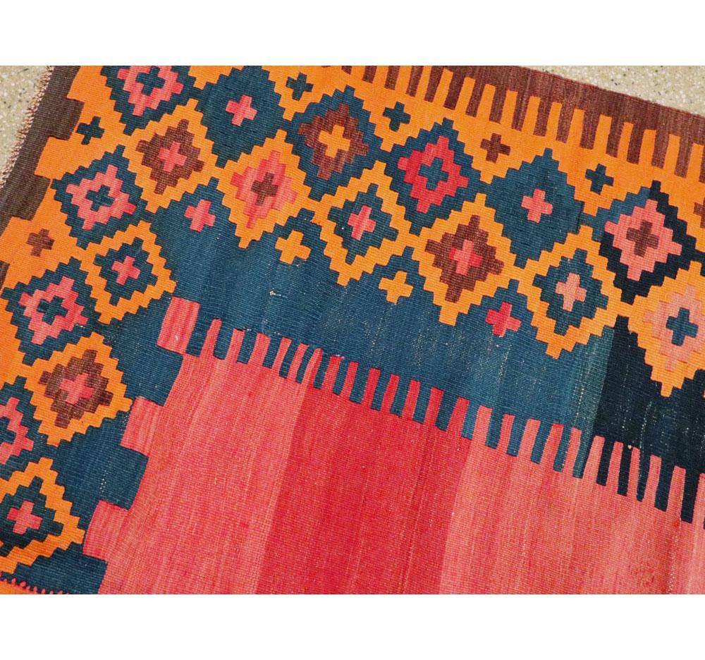20th Century Antique Persian Flat-Weave Kilim Rug For Sale