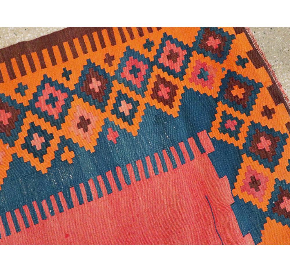 Antique Persian Flat-Weave Kilim Rug For Sale 2