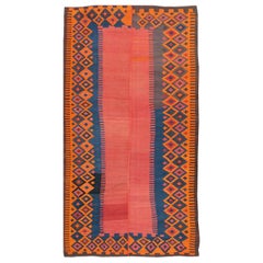 Antique Persian Flat-Weave Kilim Rug
