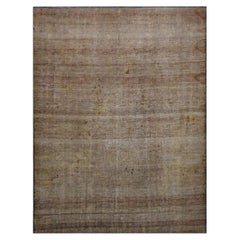 Antique Persian Flatweave Wool 8x10 Distressed Brown Handmade Area Rug