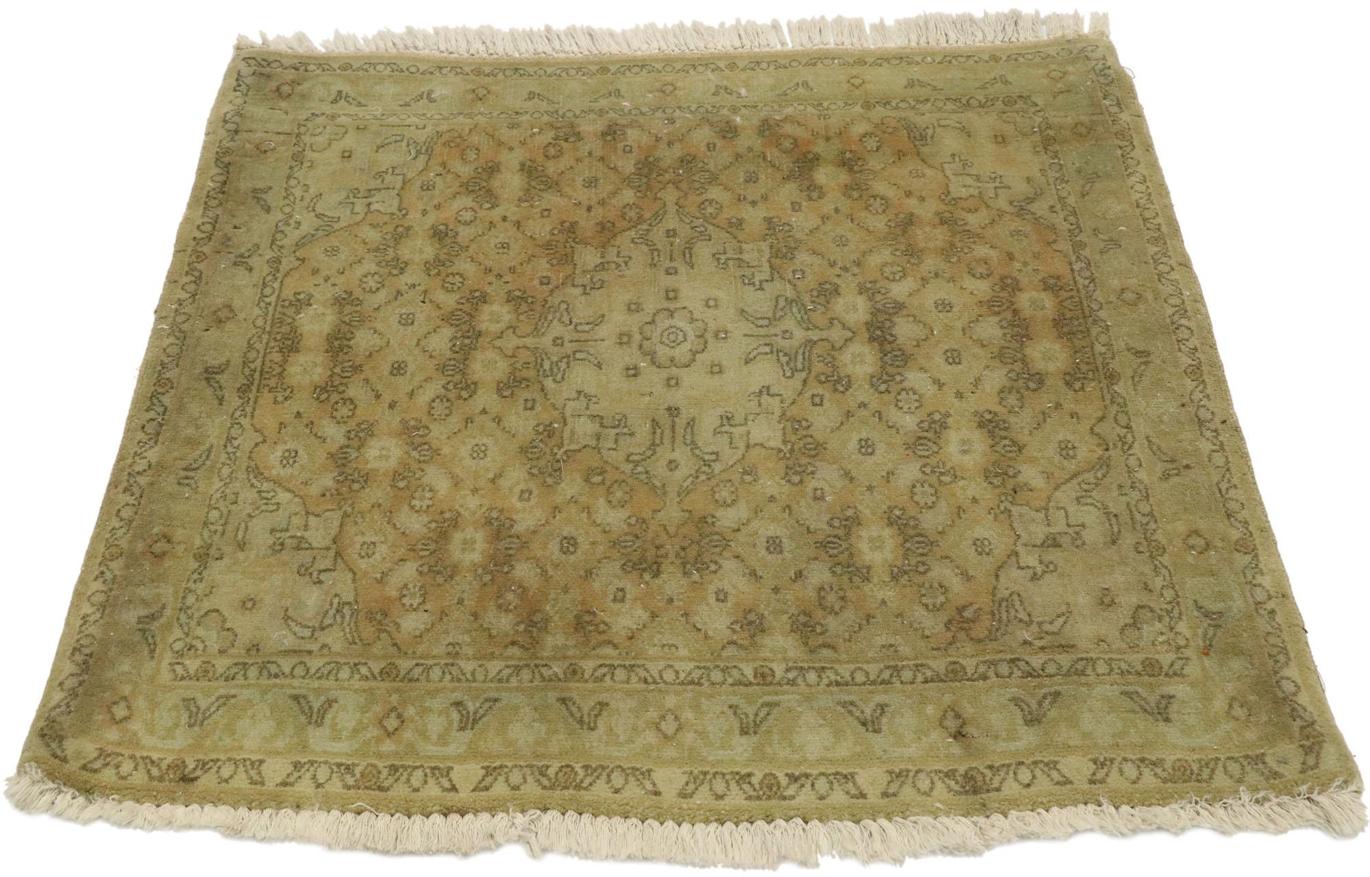 Moderne Tapis persan ancien Bijar à fleurs en vente