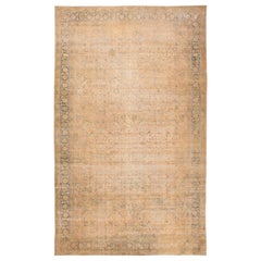 Antique Persian Floral Tabriz Rug. 12 ft 10 in x 21 ft 3 in