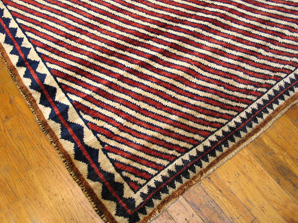 Hand-Knotted Early 20th Century S. Persian Gabbeh Carpet ( 3'8