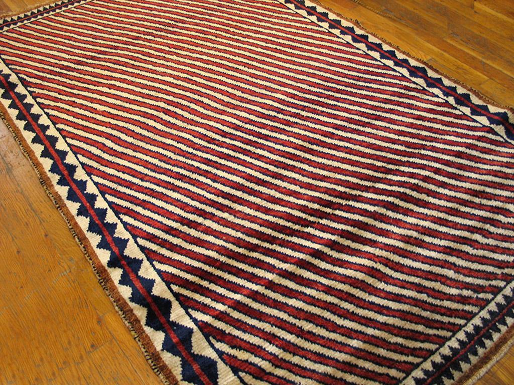 Early 20th Century S. Persian Gabbeh Carpet ( 3'8