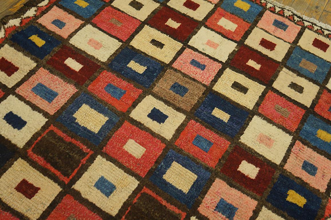 Early 20th Century S. Persian Gabbeh Rug ( 3'9
