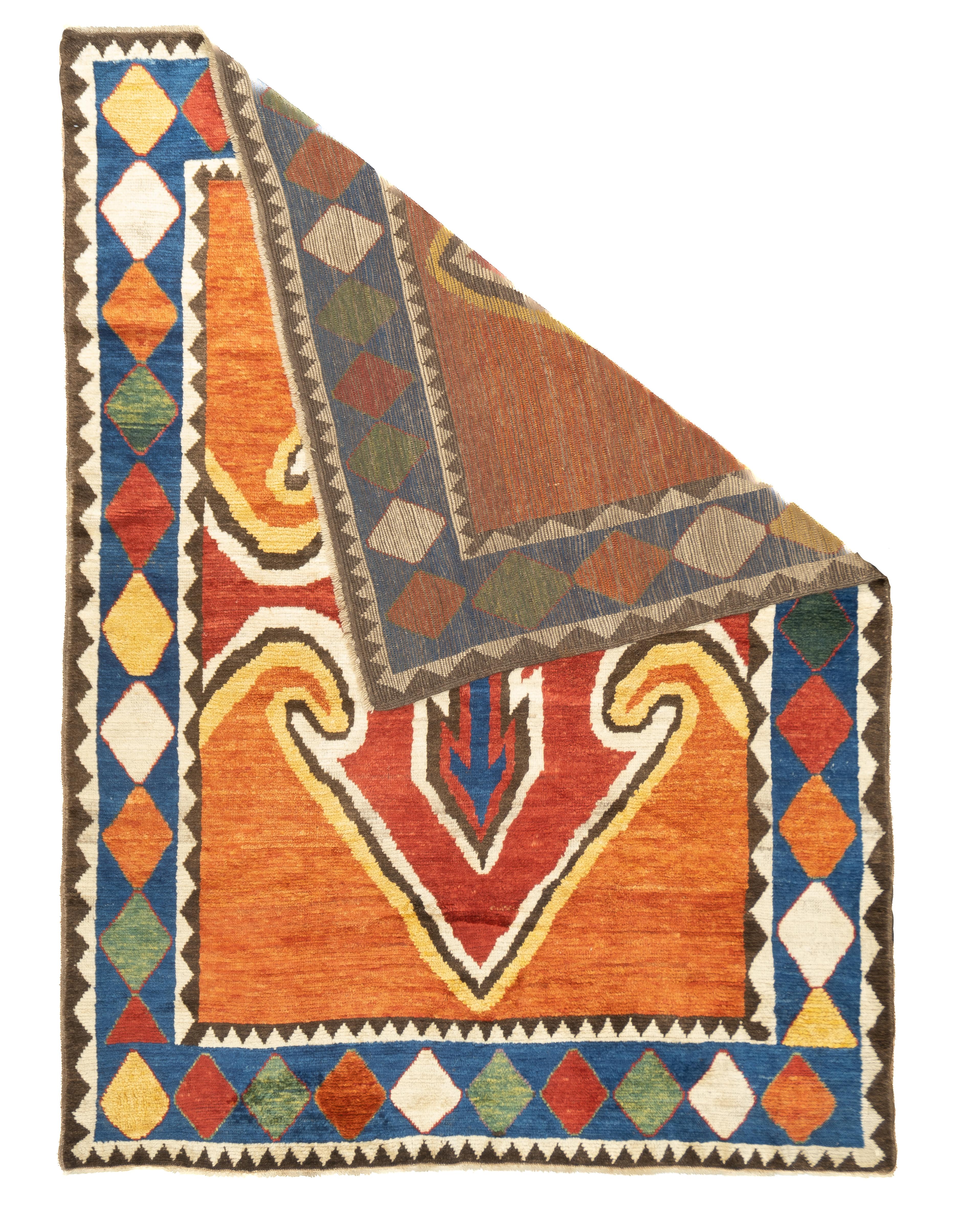 Antiker persischer Gabbeh-Teppich 5'10