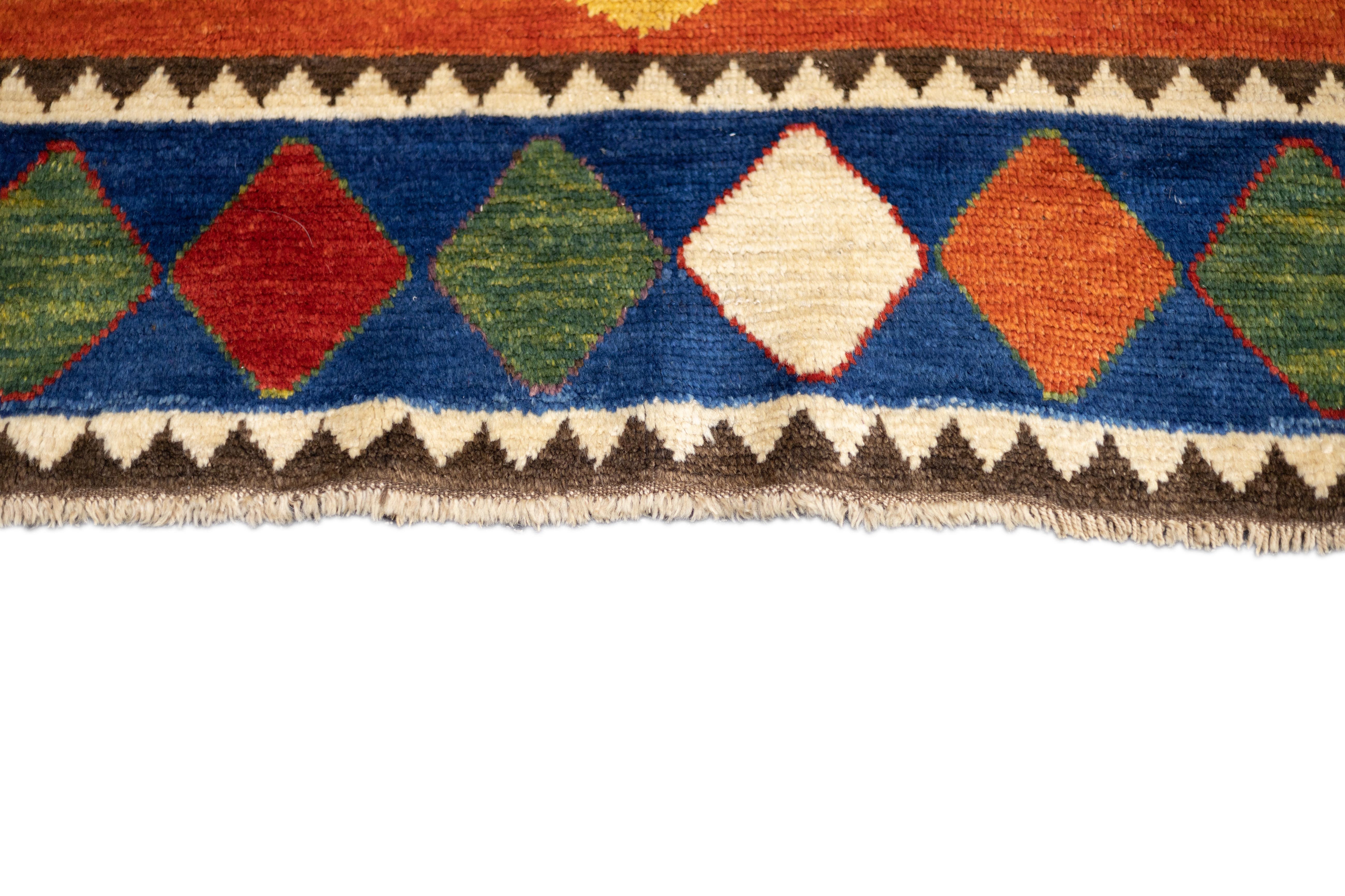 Antiker persischer Gabbeh-Teppich 5'10