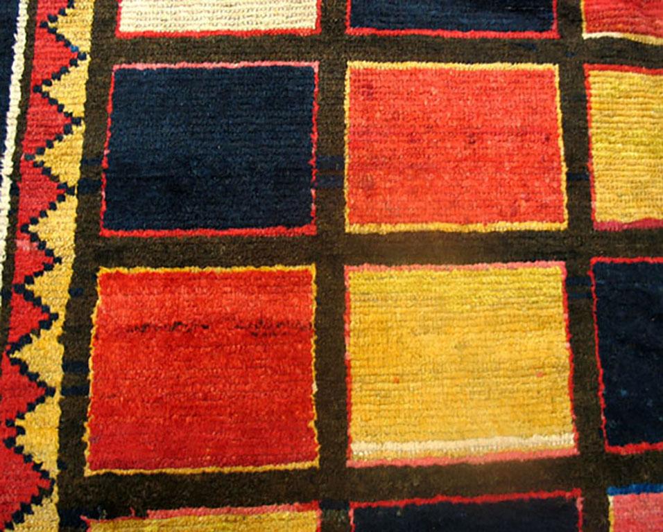 Tribal Early 20th Century S. Persian Gabbeh Carpet ( 5'10