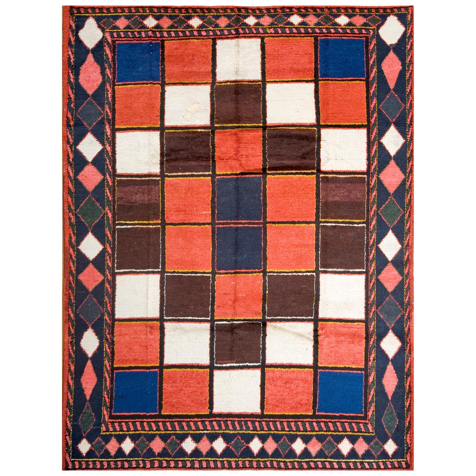 1930 S. Persian Gabbeh Carpet ( 7'8" x 10' - 233 x 305 ) For Sale