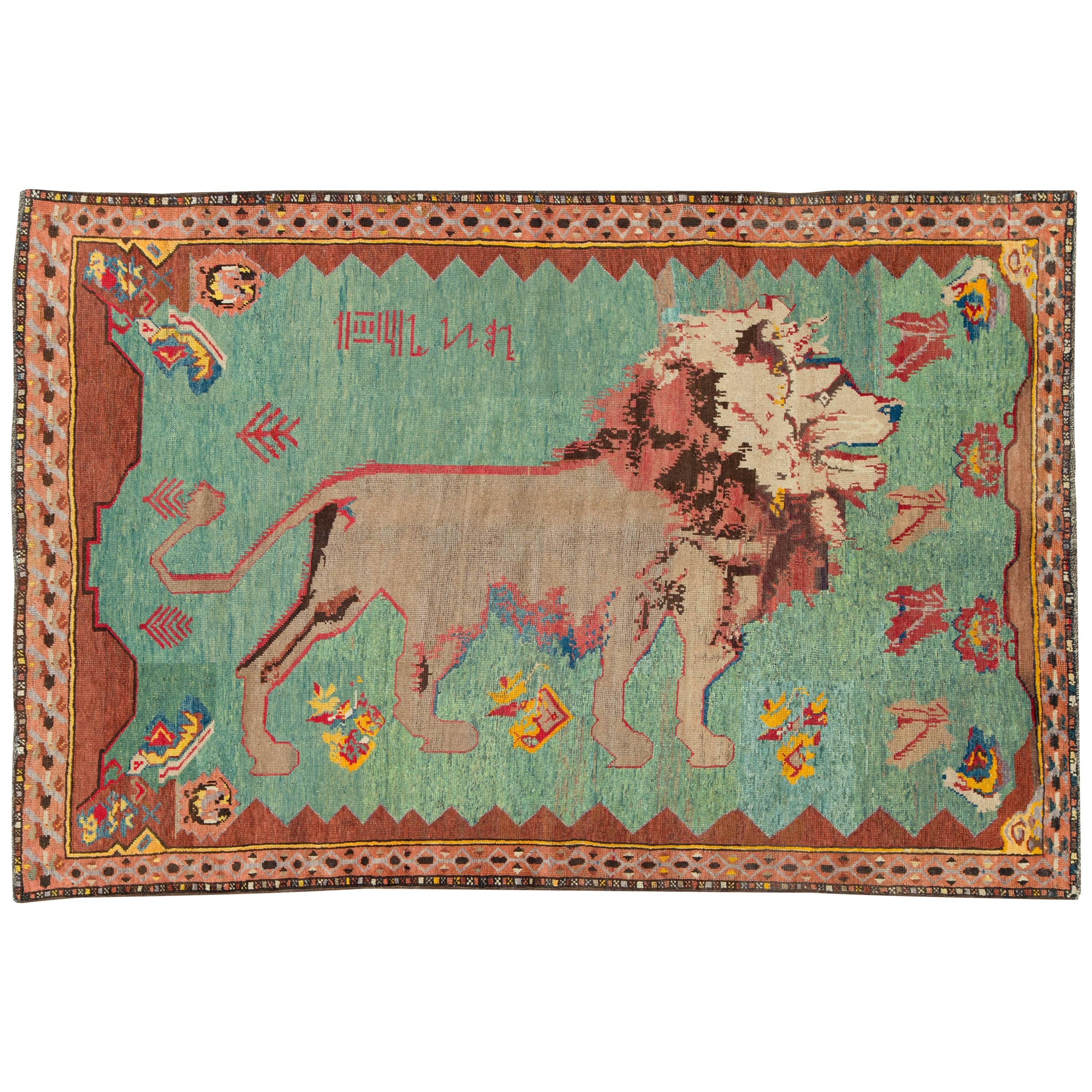 Antique Persian Gabbeh Rug For Sale
