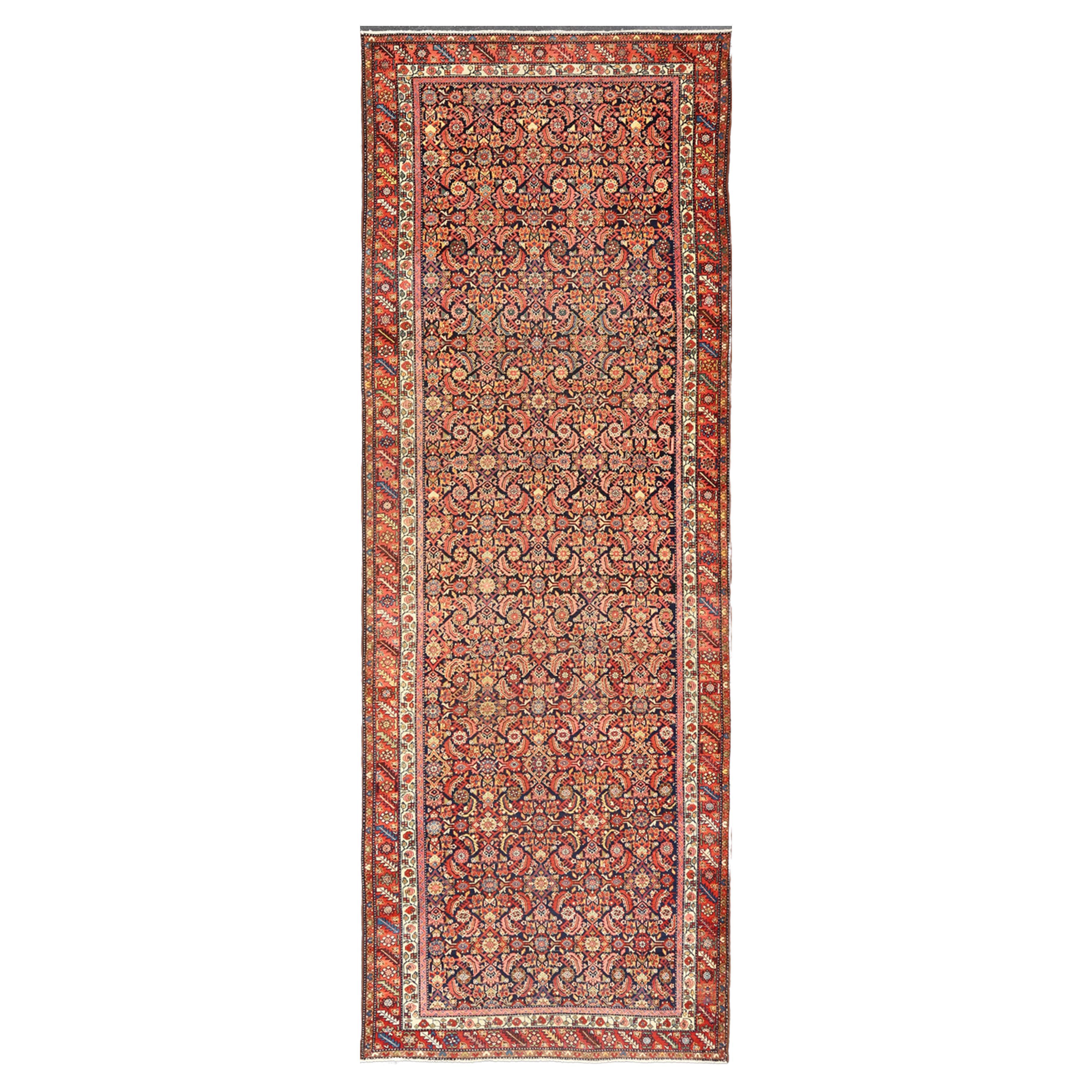 Antike persische Galerie Malayer Läufer in blauem Hintergrund 5
10 x 16
2 im Angebot