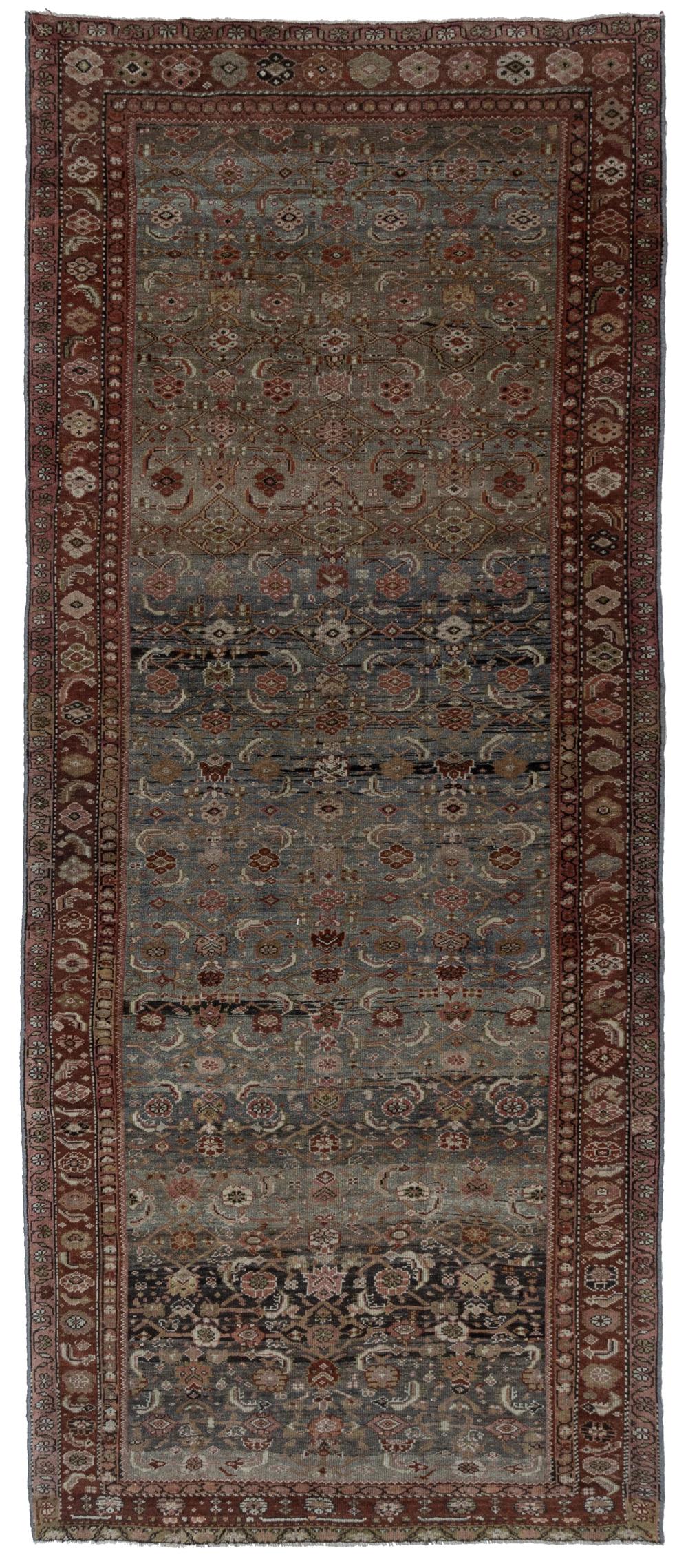 Hand-Woven Antique Persian Gallery Rug For Sale