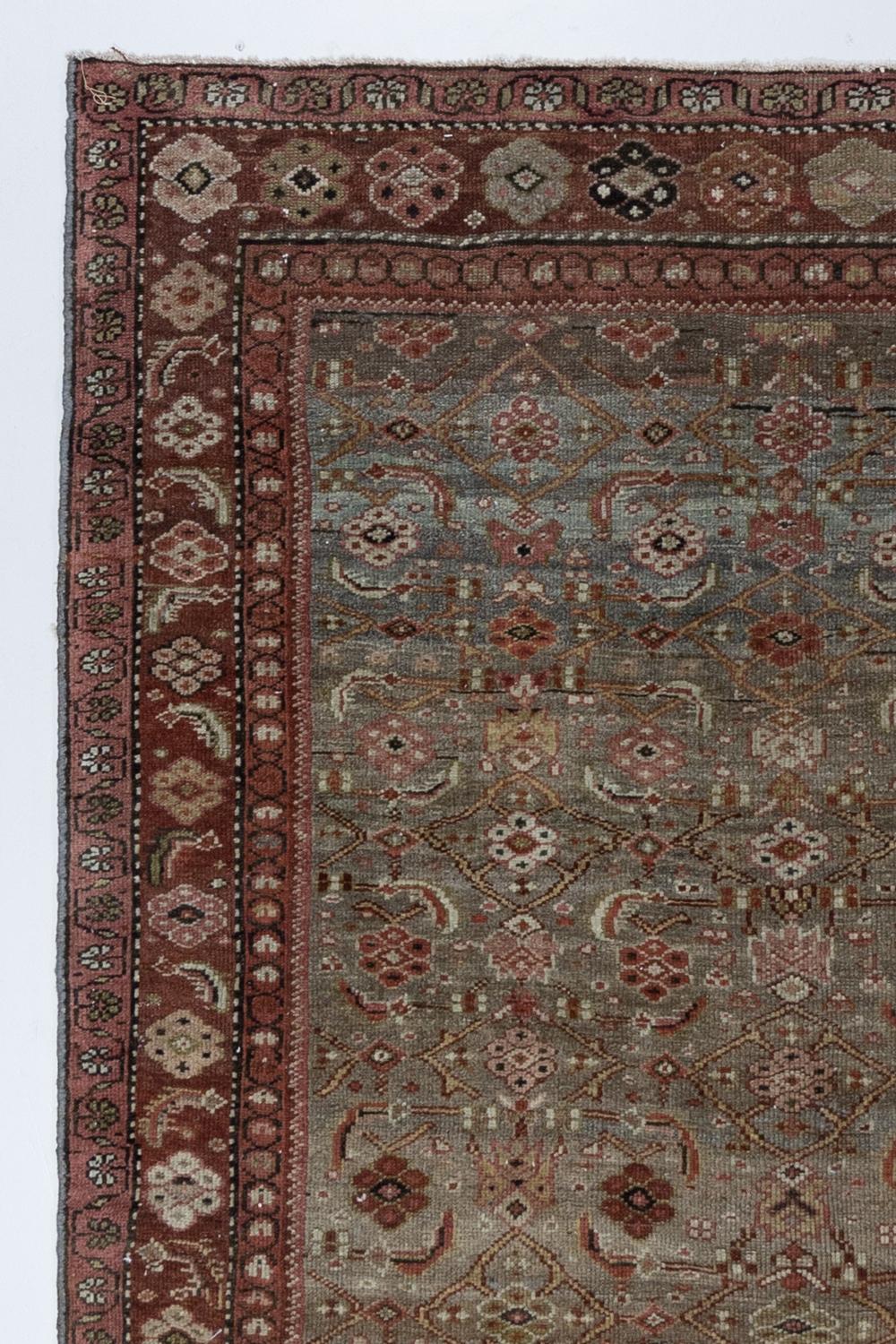 Late 19th Century Antique Persian Gallery Rug For Sale
