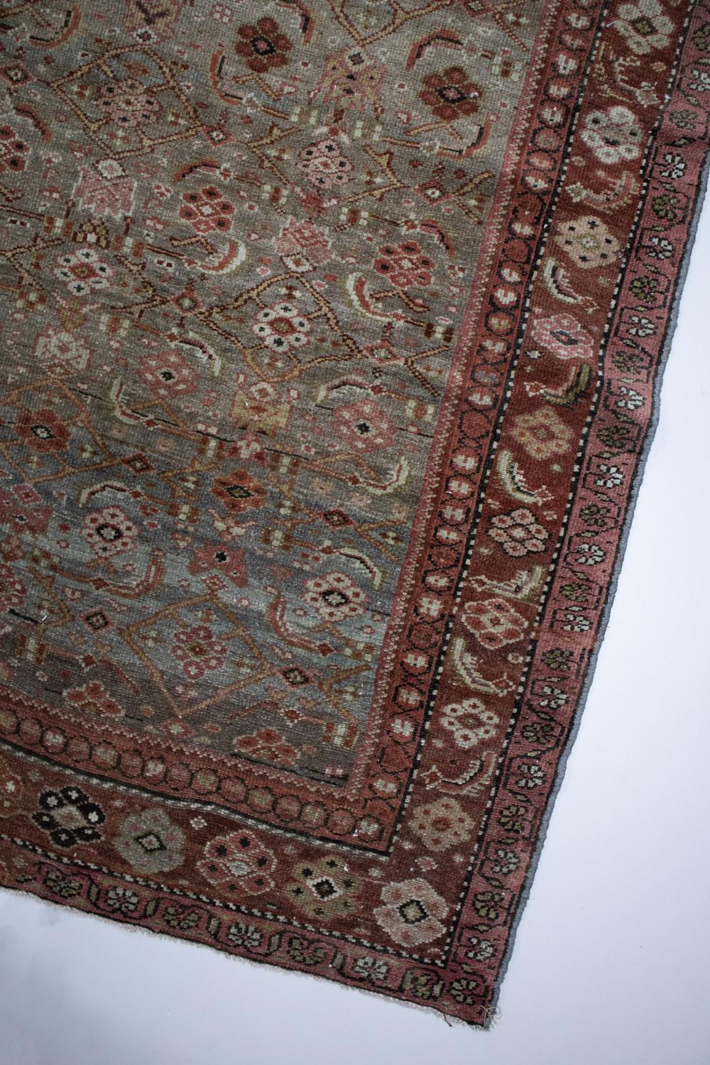 Antique Persian Gallery Rug For Sale 2
