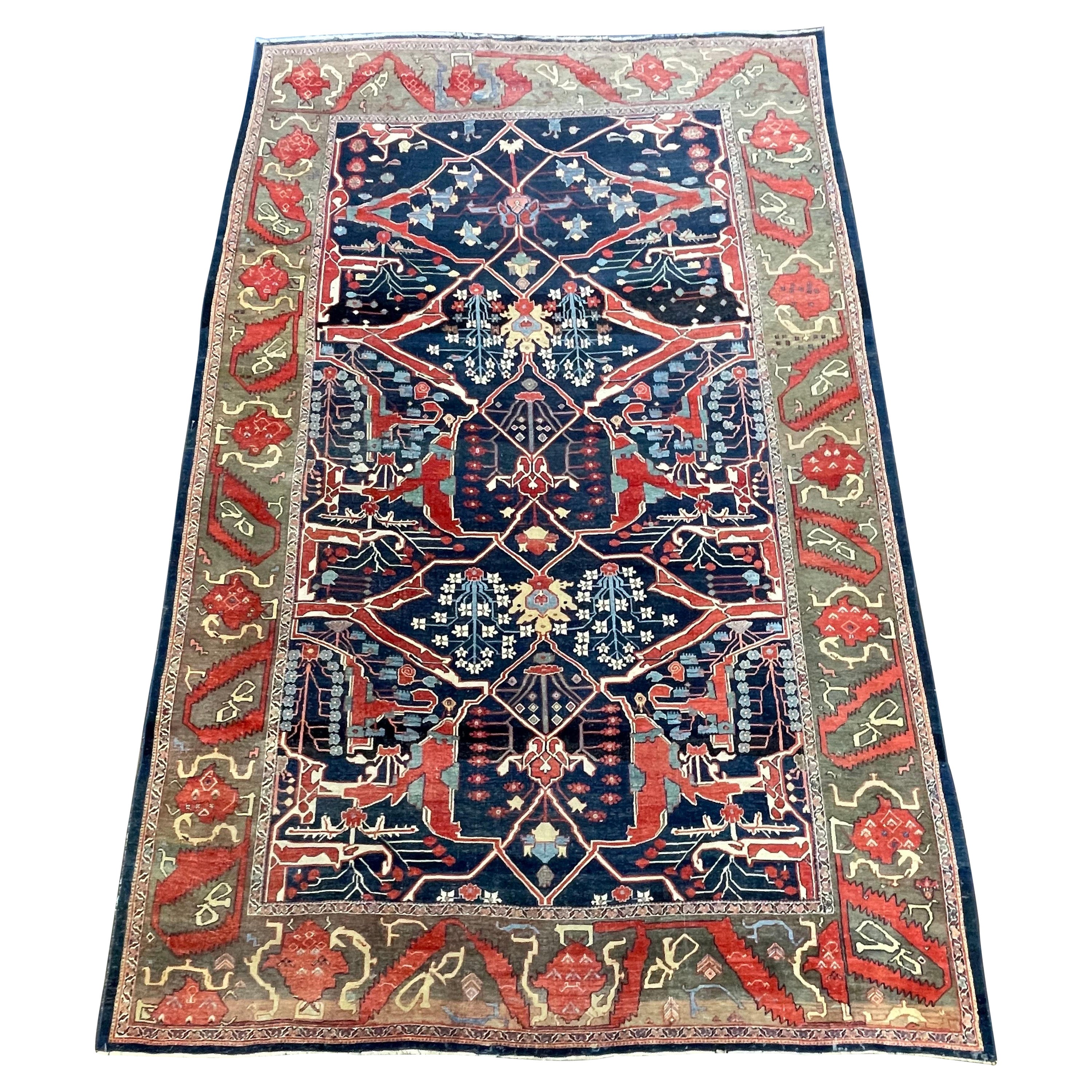 Antique Persian Garrus Bidjar circa 1890