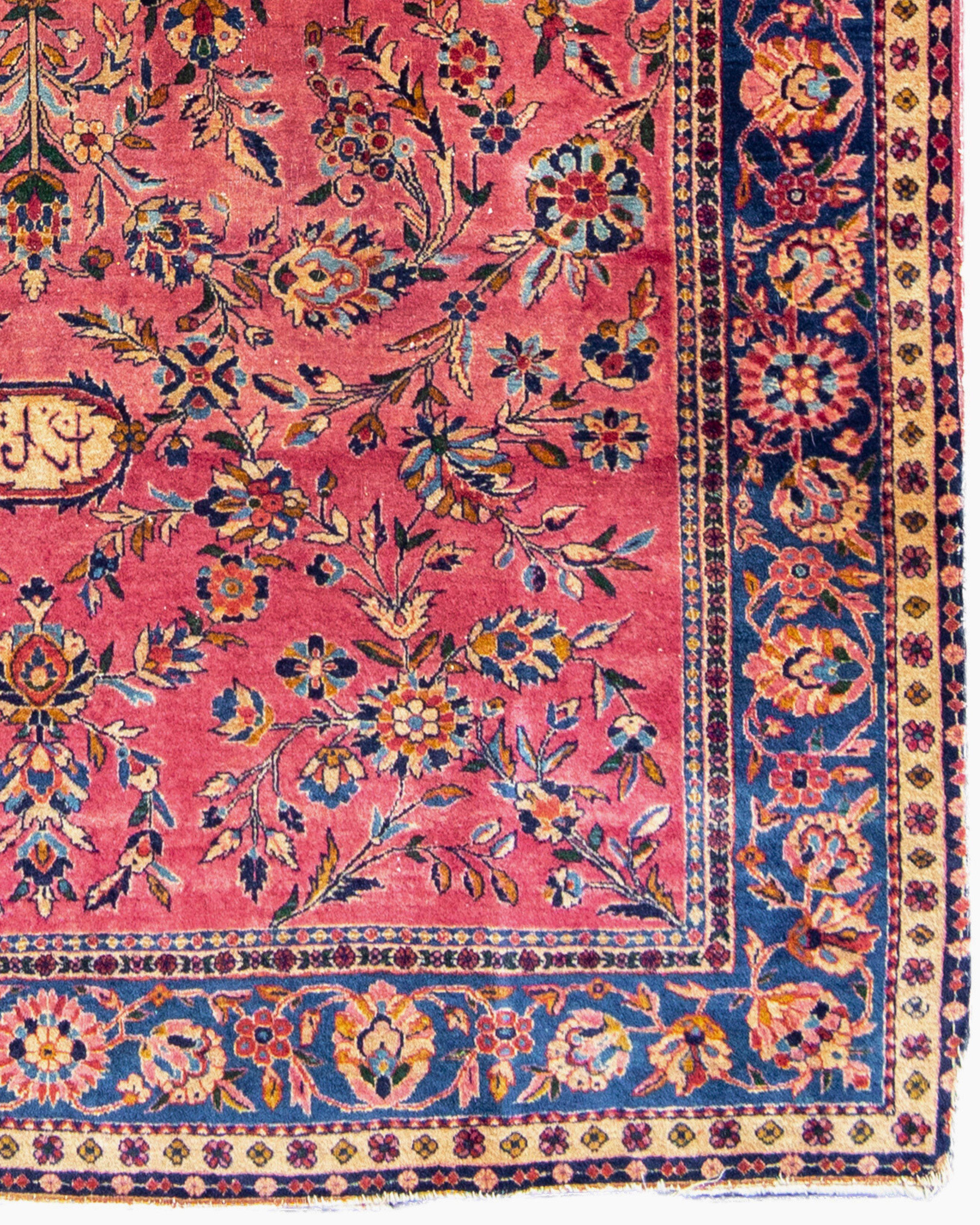 Ancien tapis persan Gazan Sarouk, c. 1900 Bon état - En vente à San Francisco, CA
